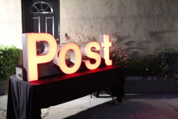the Post Alarm sign lit up