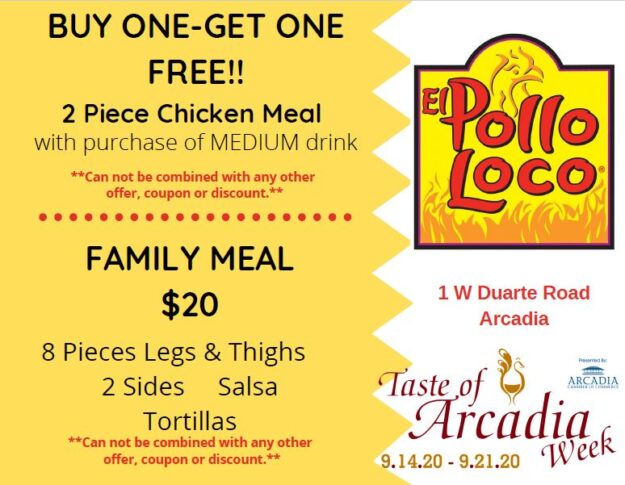 El Pollo Loco buy one get one family meal deal