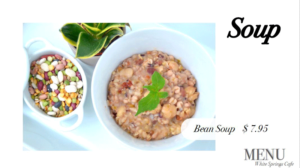 White Springs Cafe bean soup