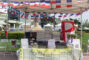 a display set up for Little Provence Cafe showing boxes of sandwiches