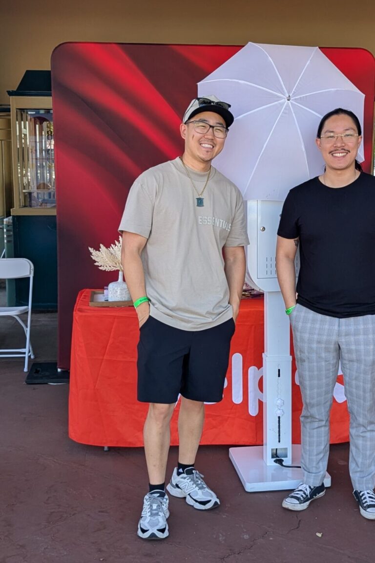 the Yelp photo booth at Taste of Arcadia