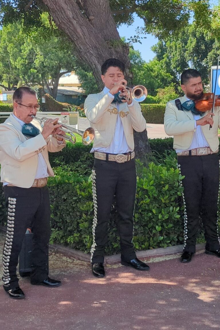 a mariachi band playing at Taste of Arcadia