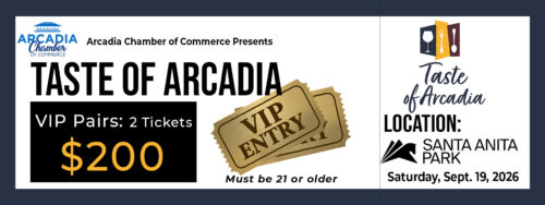 VIP Tickets for two at the Taste of Arcadia 2026