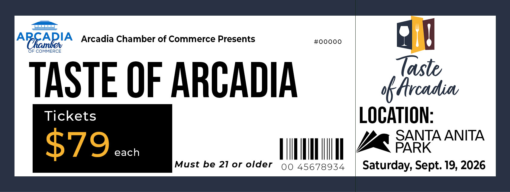 Taste ticket 2026 for $79 